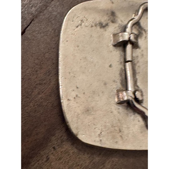 Vintage Belt Buckle Country Western Music Square Dance Silver Tone - Picture 8 of 11